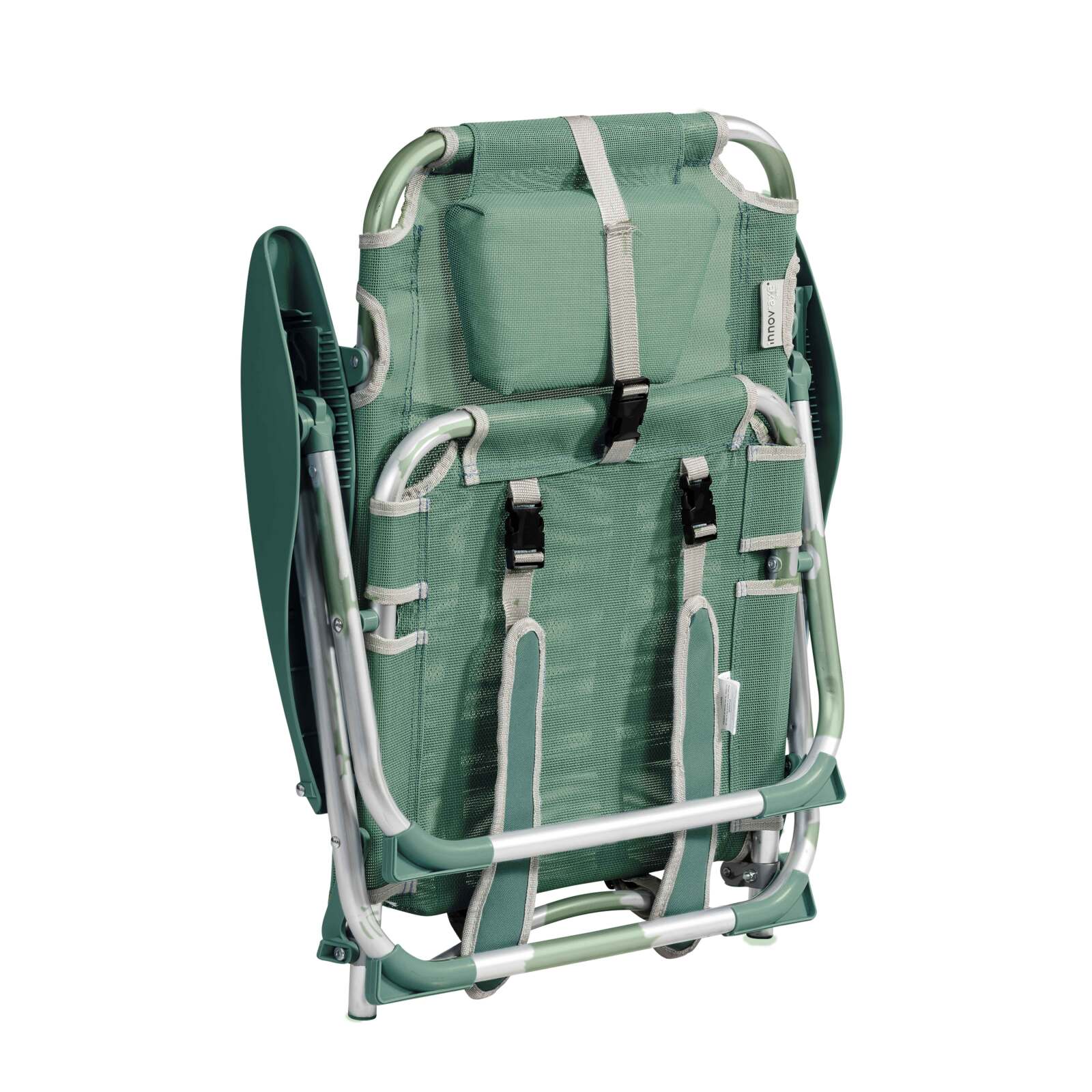 Set di 2 sdraio da mare pieghevoli reclinabili in 4 posizioni