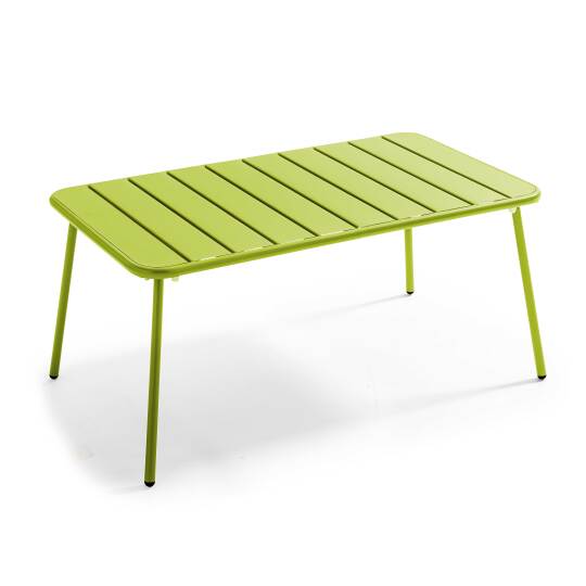 Tavolina da salotto da giardino rettangolare 90x50 cm angoli arrotondati | Oviala