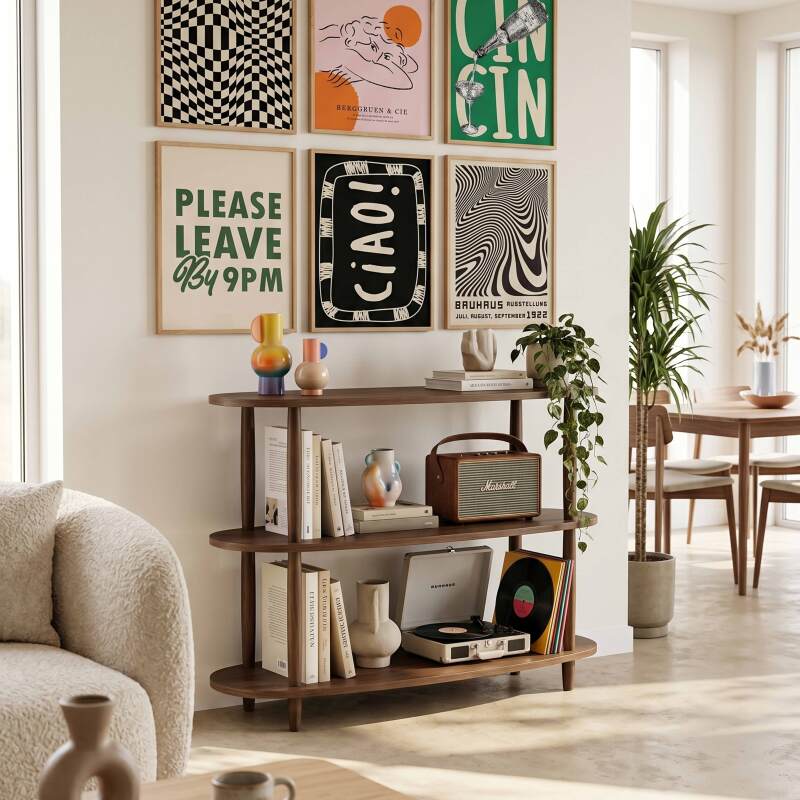 Mensola alta effetto legno, 120x145 cm