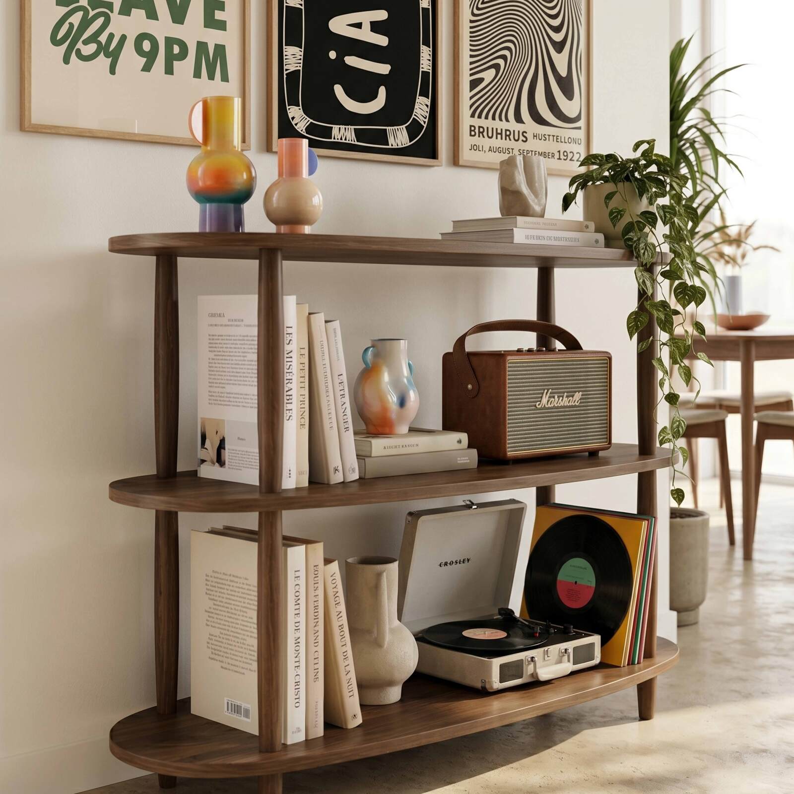 Mensola alta effetto legno, 120x145 cm