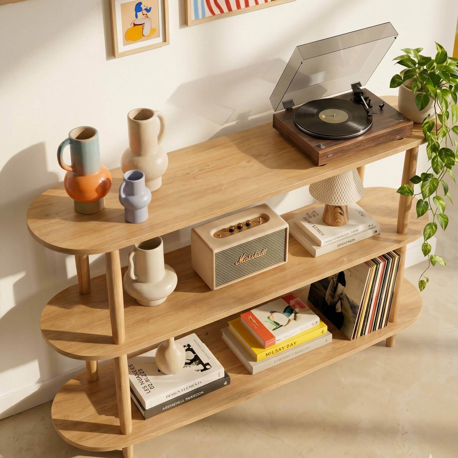 Mensola alta effetto legno, 120x145 cm