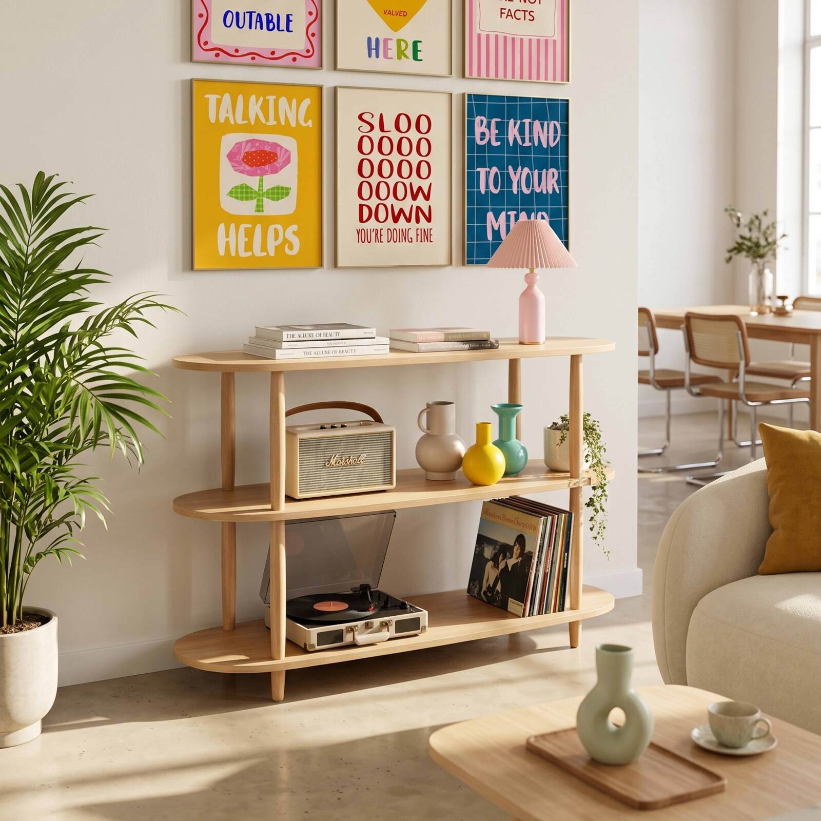 Mensola alta effetto legno, 120x145 cm