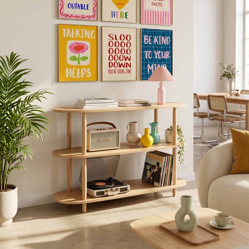 Mensola alta effetto legno, 120x145 cm (7/8)