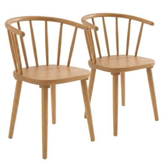 Sedie in legno di olmo traforato - Set di 2 | Oviala