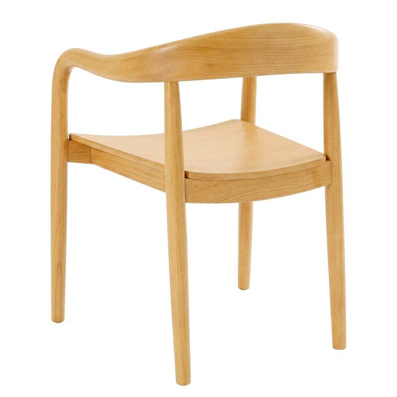 Sedie in legno di olmo con braccioli - Set di 2 (4/7)