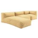 Divano modulare da esterno 3 posti con 1 poltrona, 1 poltrona angolare e 1 chaise longue