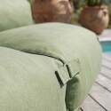 Divano modulare da esterno 3 posti con 2 poltrone e 1 chaise longue