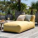 Divano modulare da esterno 3 posti con 1 poltrona, 1 poltrona angolare e 1 chaise longue