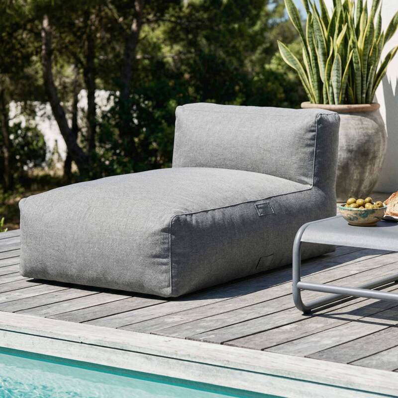 Divano modulare da esterno 6 posti con 5 poltrone e 1 chaise longue (2/7)