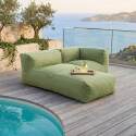 Divano modulare da esterno con 2 posti con 1 chaise longue e 1 poltrona angolare - Lifestyle