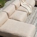 Divano modulare da esterno 5 posti con 3 poltrone e 2 chaise longue