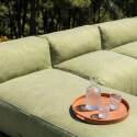 Divano modulare da esterno 6 posti con 5 poltrone e 1 chaise longue
