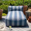 Chaise longue a righe per divano modulare da esterno