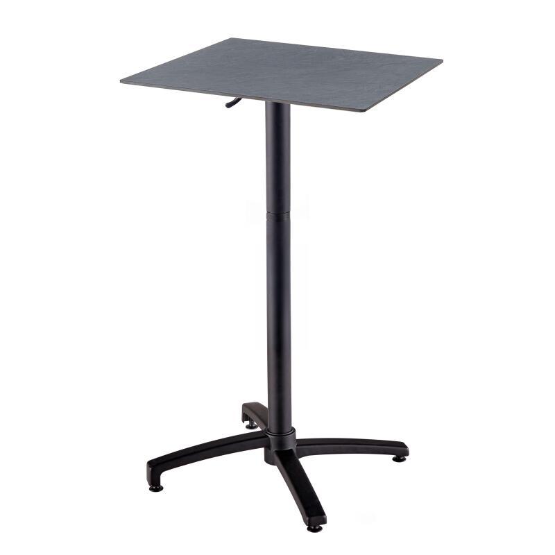 Tavolo alto da esterno in HPL e alluminio 60x60x108 cm