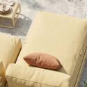 Divano modulare da esterno a 4 posti con struttura, 2 chaise longue, 2 poltrone e tavolino