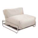 Divano modulare da esterno a 4 posti con struttura, 2 chaise longue, 2 poltrone e tavolino