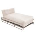 Divano modulare da esterno a 4 posti con struttura, 2 chaise longue, 2 poltrone e tavolino