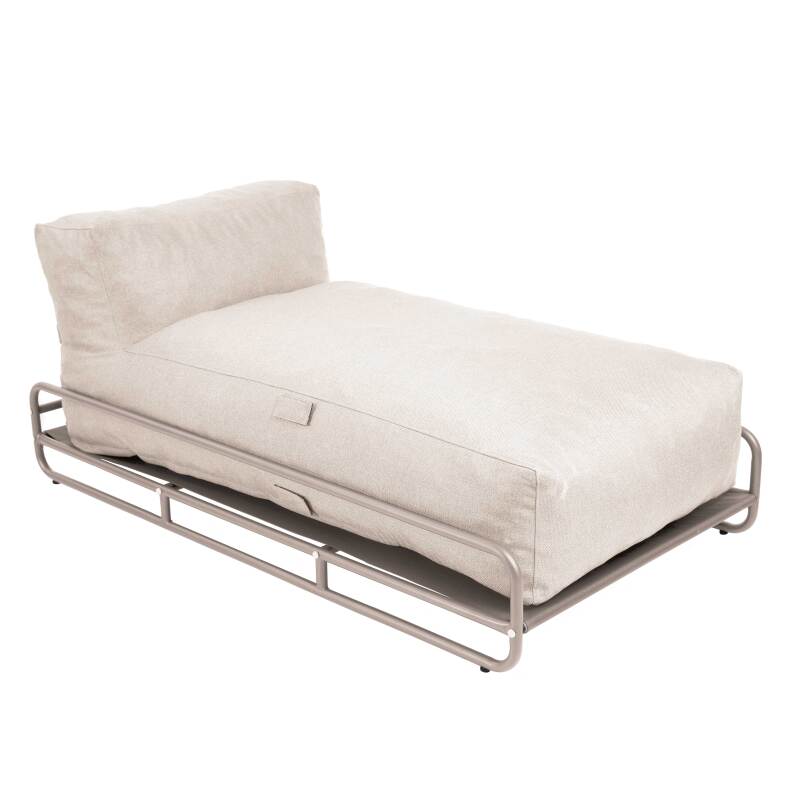 Divano modulare da esterno a 4 posti con struttura, 2 chaise longue, 2 poltrone e tavolino (6/7)