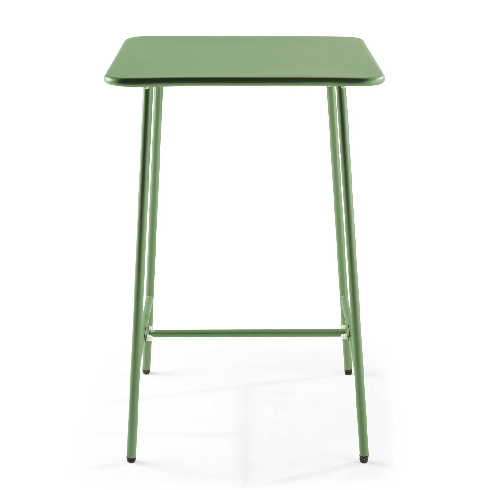 Tavolo da bar quadrato 70 x 70 x 105 cm e 2 sedie alte in metallo