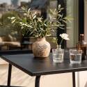 Tavolo da giardino bistrot quadrato in metallo 70x70 cm e 2 sedie