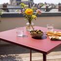 Tavolo da giardino bistrot quadrato in metallo 70x70 cm e 2 sedie