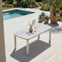 Tavolo da giardino struttura in alluminio per 8 persone 213x90 cm