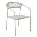 Tavolo da giardino struttura in alluminio per 6 persone 150x90 cm e 6 sedie in textilene