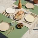 Tavolo da giardino in metallo per 6 persone 120x70 cm