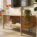 Mobile TV in effetto legno 160 cm stile boho