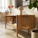 Mobile TV in effetto legno 160 cm stile boho