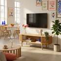 Mobile TV in effetto legno 160 cm stile boho