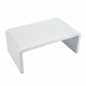 Tavolino da salotto effetto cemento liscio rettangolare 100x60x40 cm