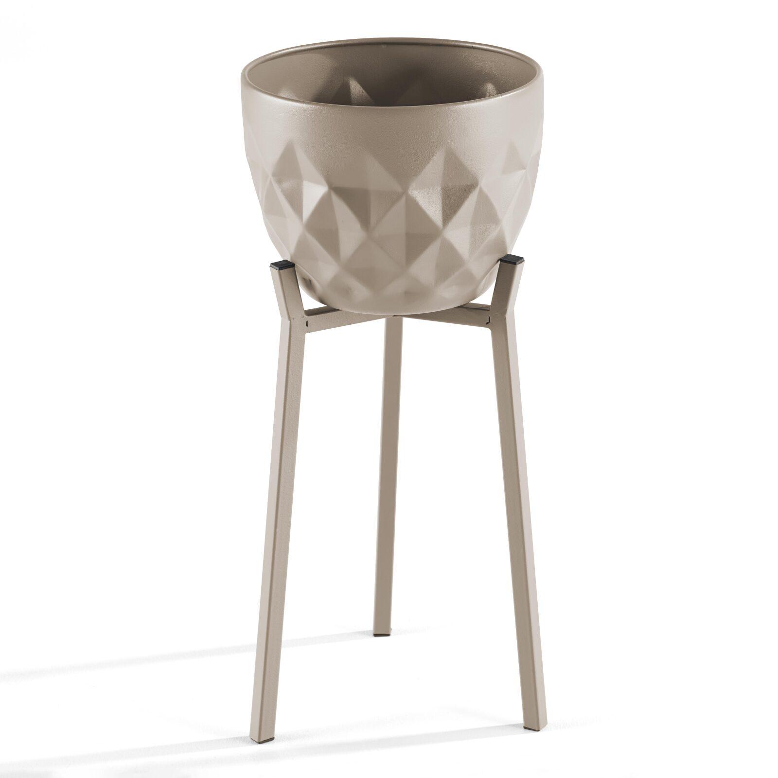 Set di 2 coprivasi su supporto in metallo