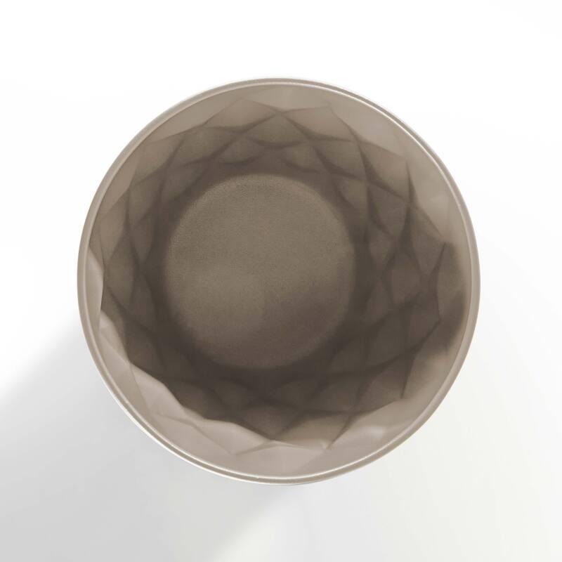 Set di 2 coprivasi su supporto in metallo