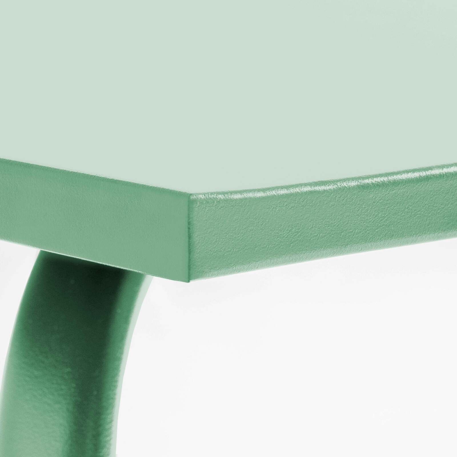 Tavolo da giardino rettangolare 120 x 70 cm e 4 sedie in metallo