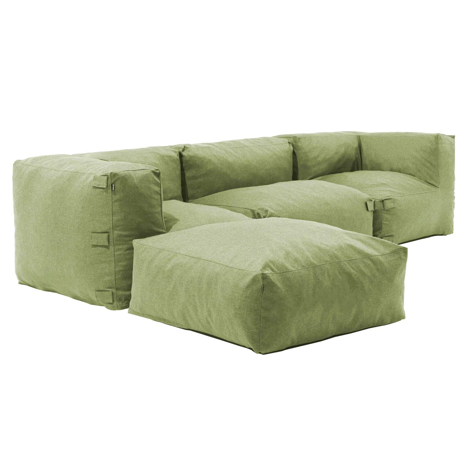 Divano angolare modulare con 1 poltrona, 2 poltrone angolari e 1 pouf Divano angolare modulare con 1 poltrona, 2 poltrone angolari e 1 pouf