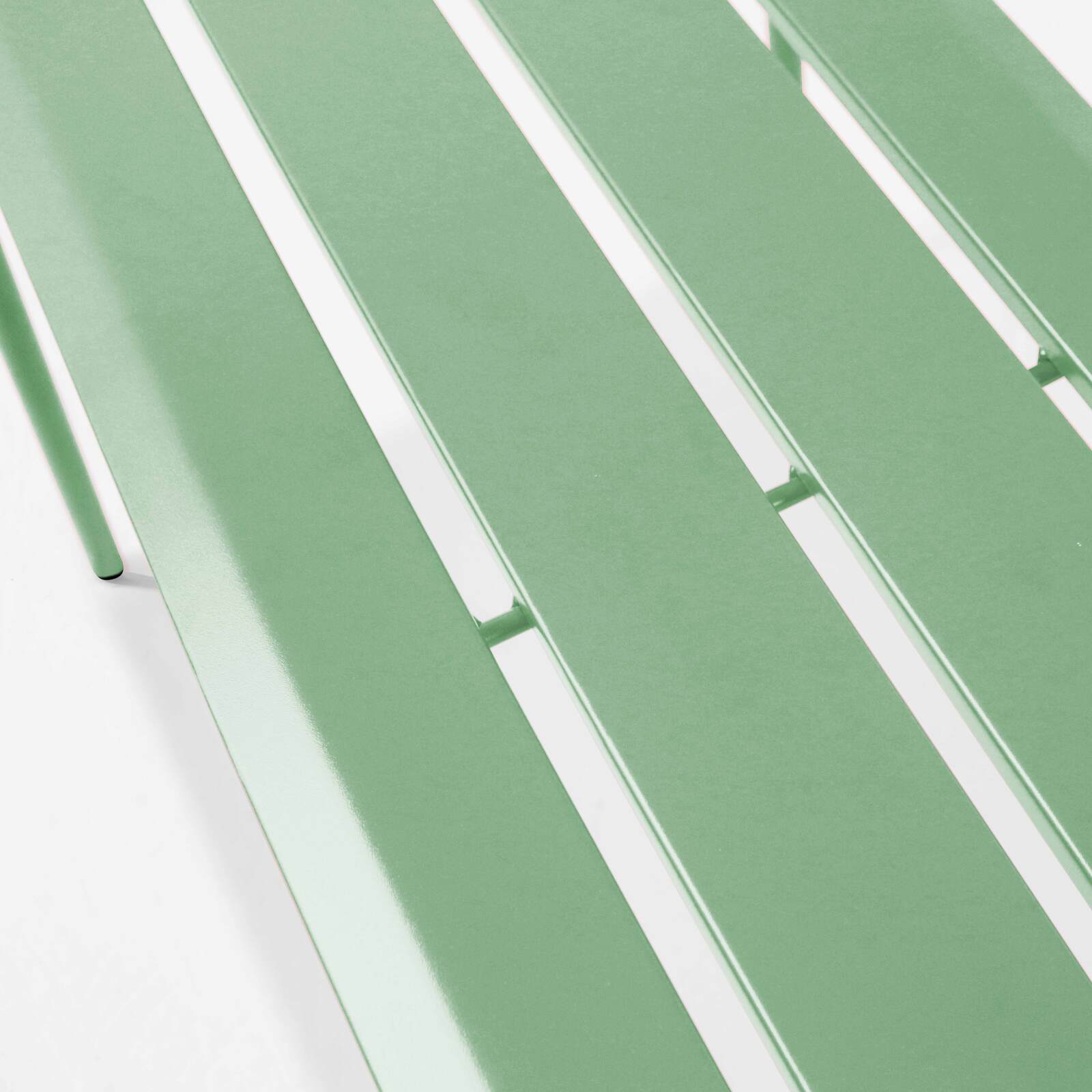 Panca da giardino in acciaio verniciato a polvere