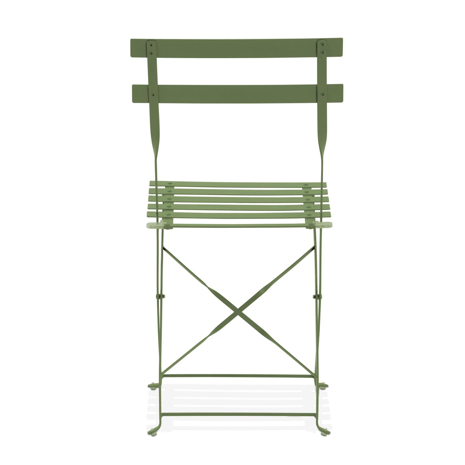 Set di 2 sedie da giardino pieghevoli da bistrot