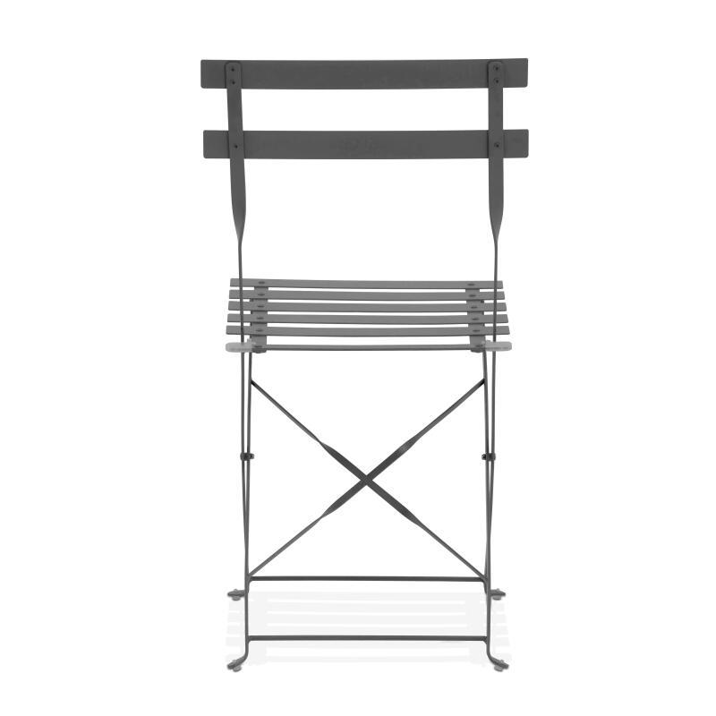 Set di 2 sedie da giardino pieghevoli da bistrot