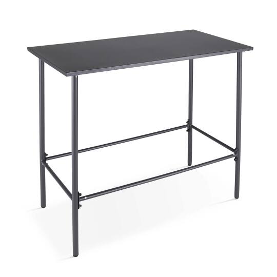 Tavolo alto da esterno in metallo 120x60x105 cm | Oviala