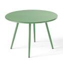 Tavolini impilabili rotondi da giardino Ø50 x 34 cm e Ø40 x 29,5 cm