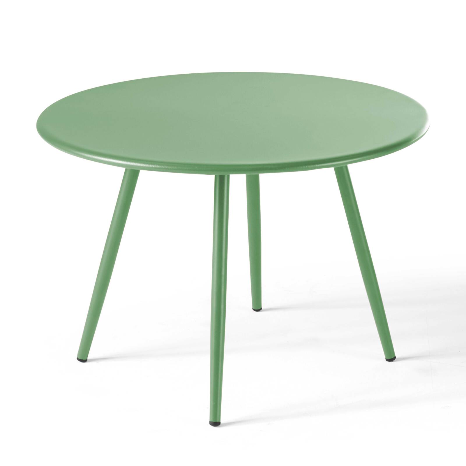 Tavolini impilabili rotondi da giardino Ø50 x 34 cm e Ø40 x 29,5 cm