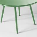 Tavolini impilabili rotondi da giardino Ø50 x 34 cm e Ø40 x 29,5 cm