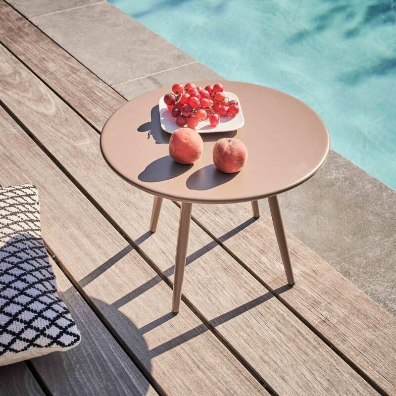 Tavolina da salotto da giardino rotondo Ø40 x 29,5 cm (3/6)