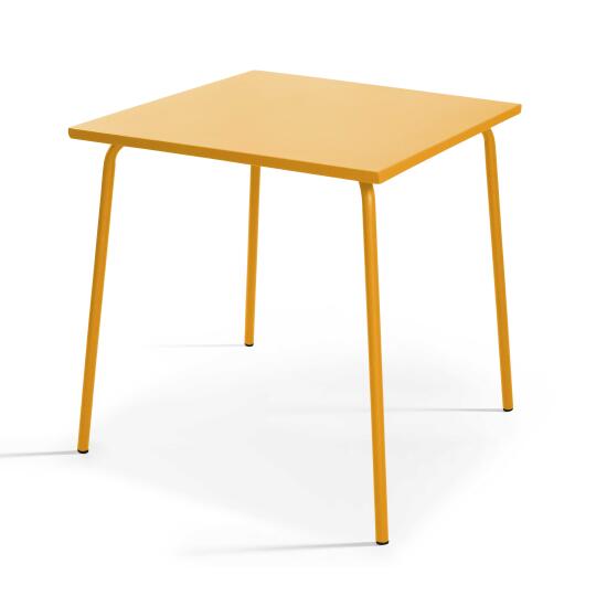 Tavolo da giardino quadrato in metallo (70 x 70 cm)