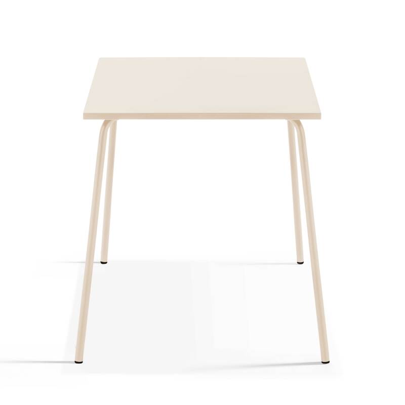 Tavolo da giardino quadrato in metallo (70 x 70 cm)