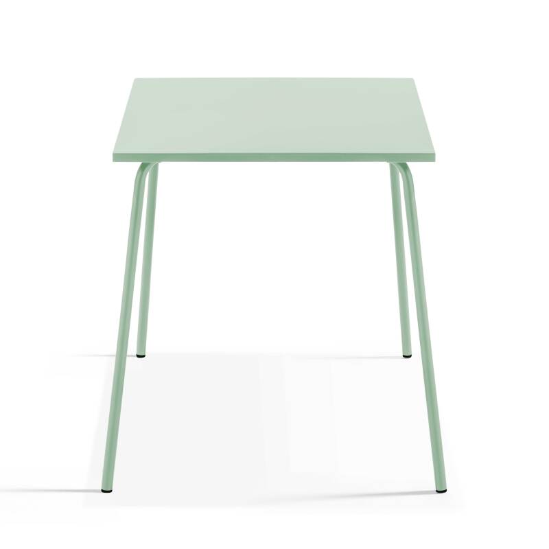 Tavolo da giardino quadrato in metallo (70 x 70 cm)