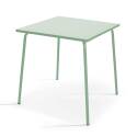 Tavolo da giardino quadrato in metallo (70 x 70 cm)