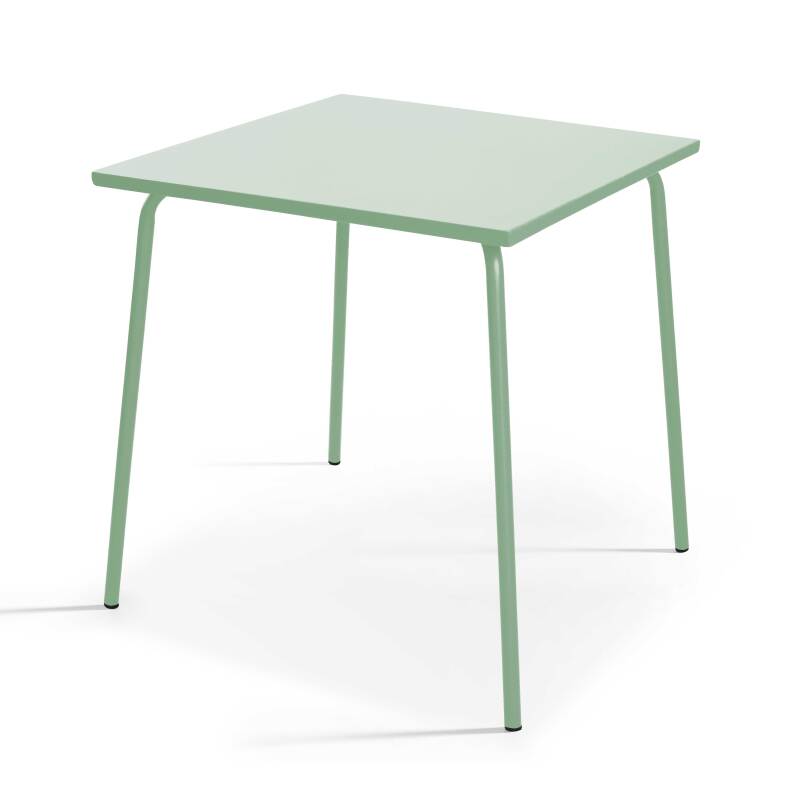 Tavolo da giardino quadrato in metallo (70 x 70 cm)