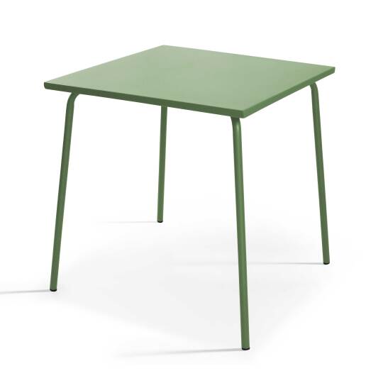 Tavolo da giardino quadrato in metallo (70 x 70 cm)